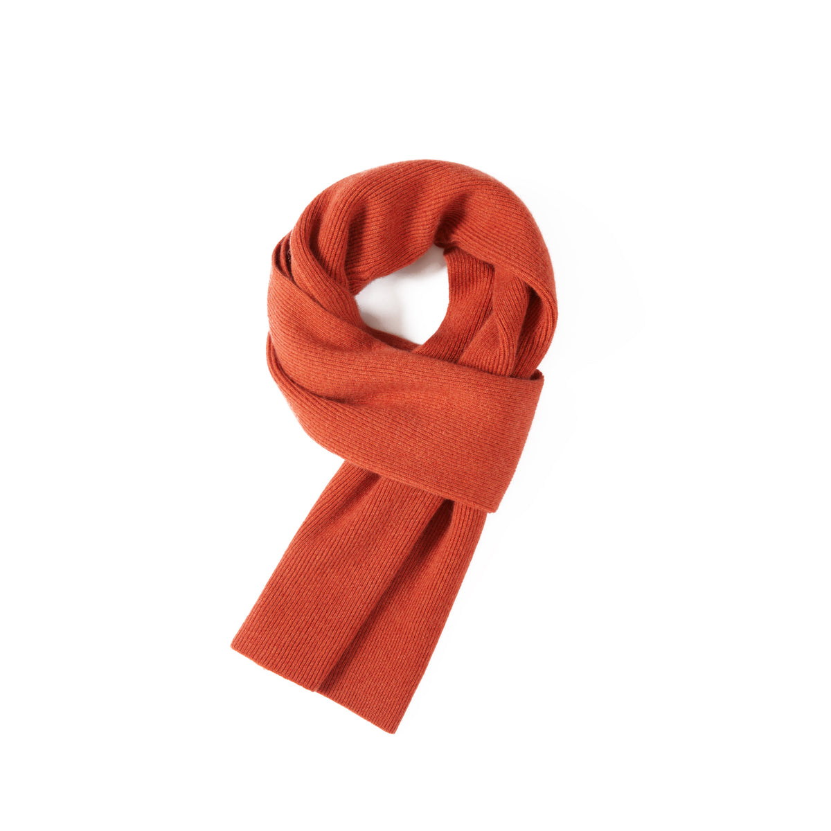 Men's Long Ribbed Knit Winter Scarf