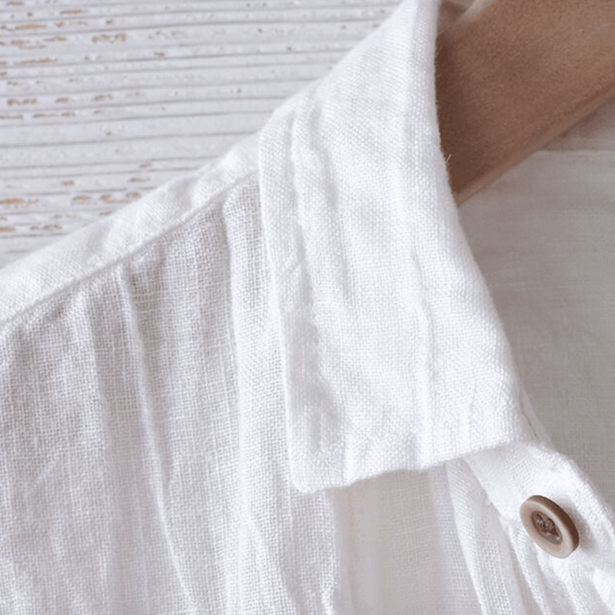 Men's Short Sleeve Crinkle Button-Up Shirt