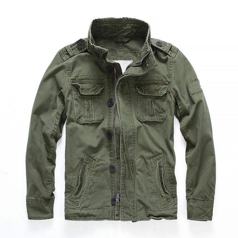 Men's Short Camo Military Jacket