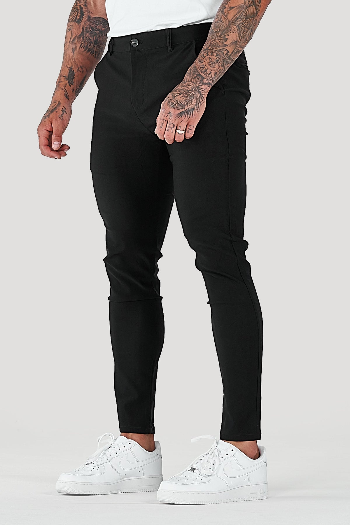 Men's Super Slim Fit Tapered Ankle Trousers