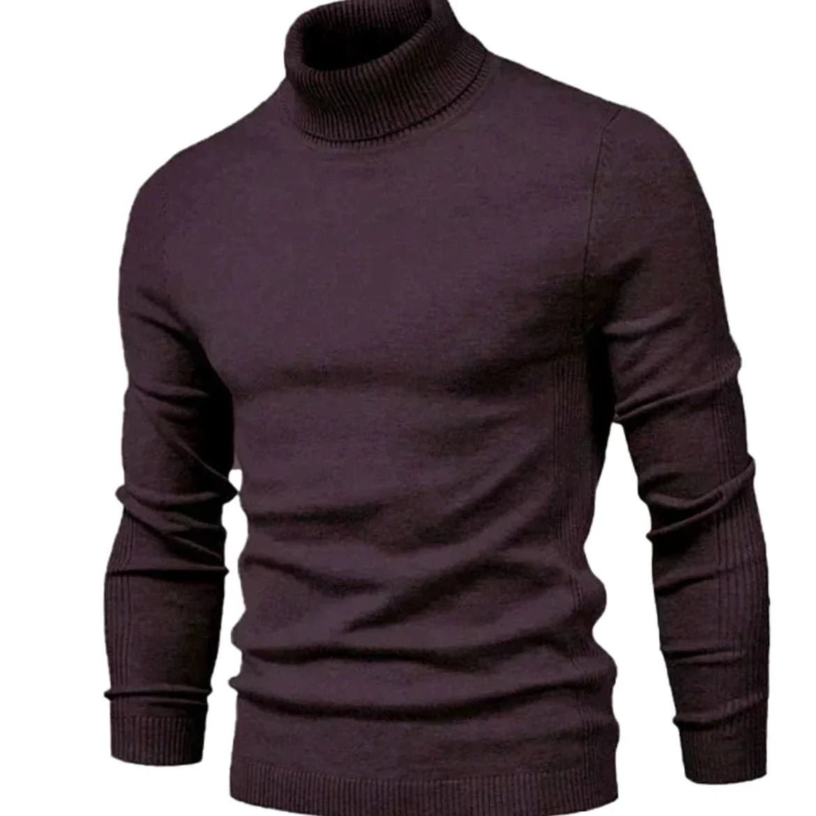 Men's Slim Fit Roll Neck Knit Jumper