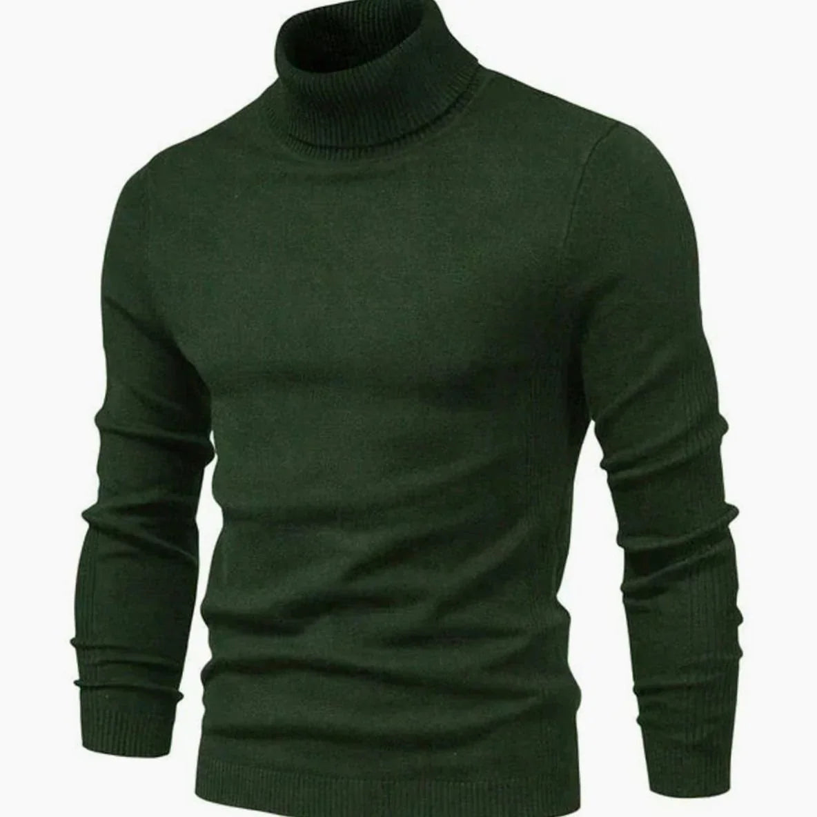 Men's Slim Fit Roll Neck Knit Jumper