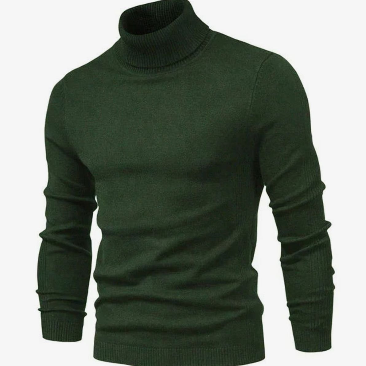 Men's Slim Fit Fine Knit Roll Neck Jumper