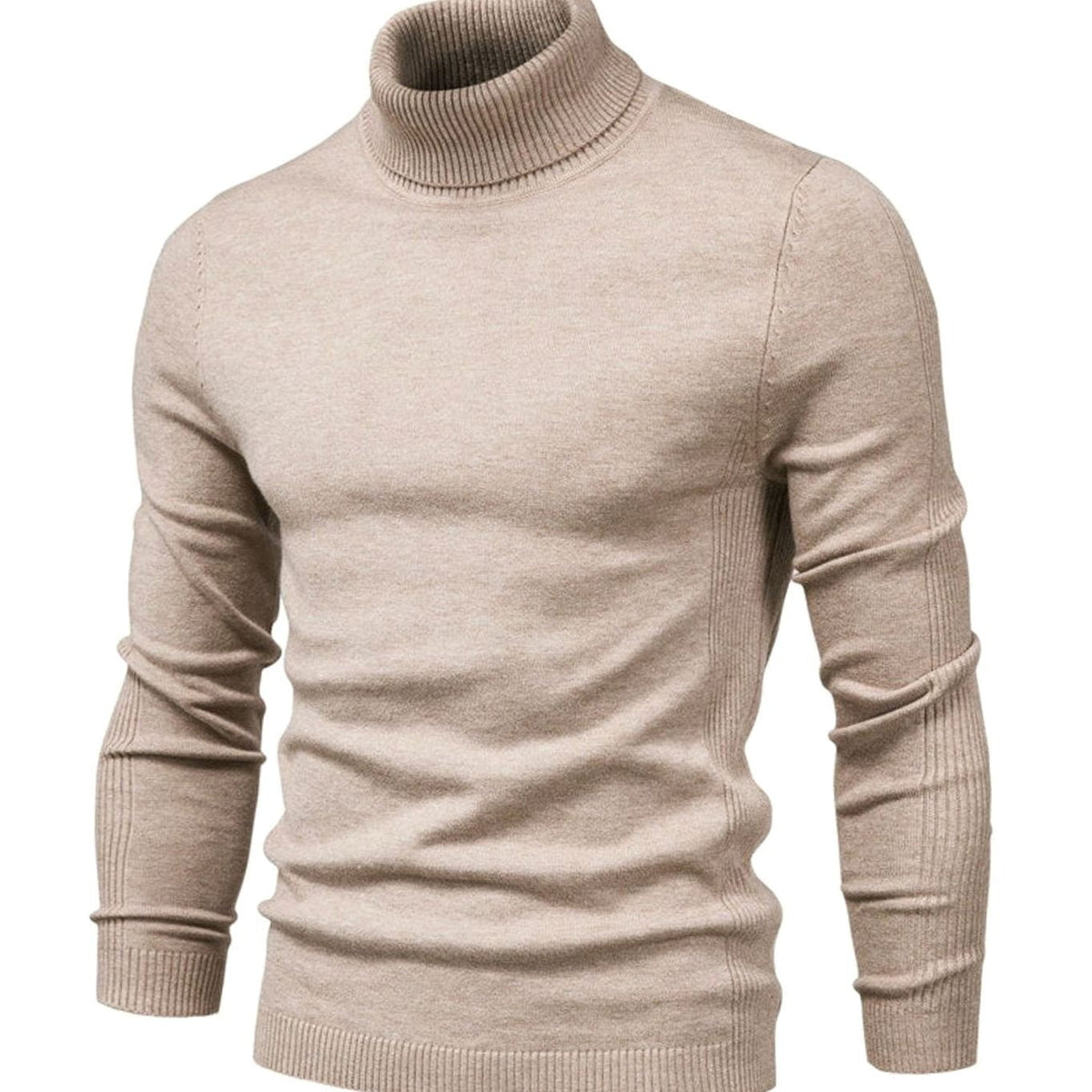 Men's Slim Fit Fine Knit Roll Neck Jumper