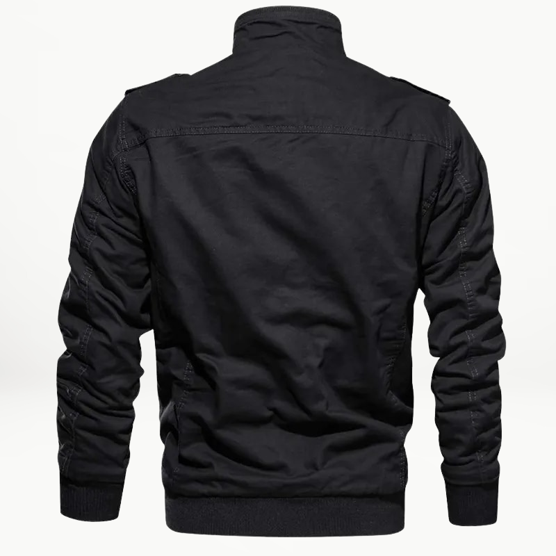 Men's Slim Fit Military Style Fleece Lined Winter Jacket