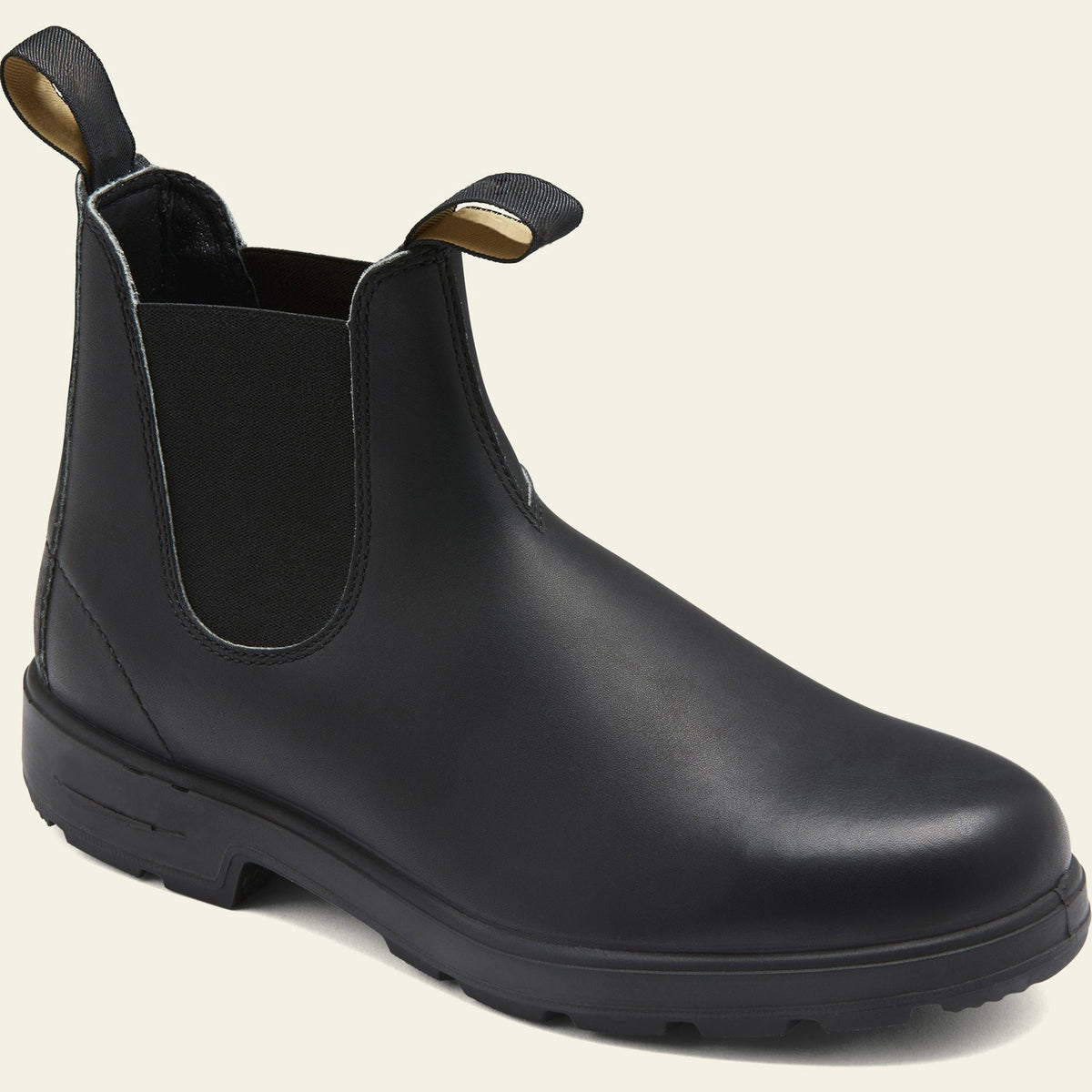Men's Slip-On Faux Leather Chelsea Boots with Pull Tabs