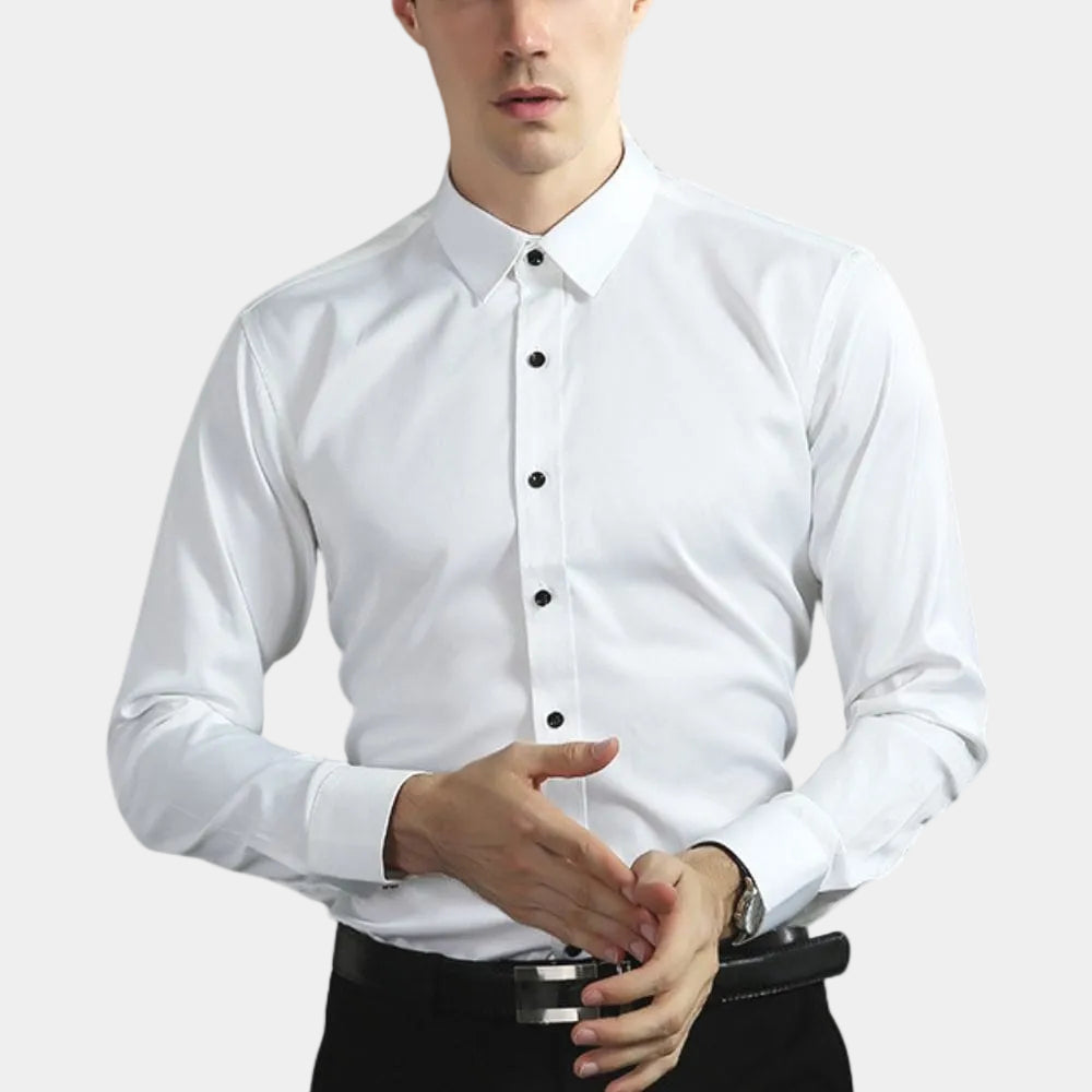 Men's Stretch Long Sleeve Formal Shirt