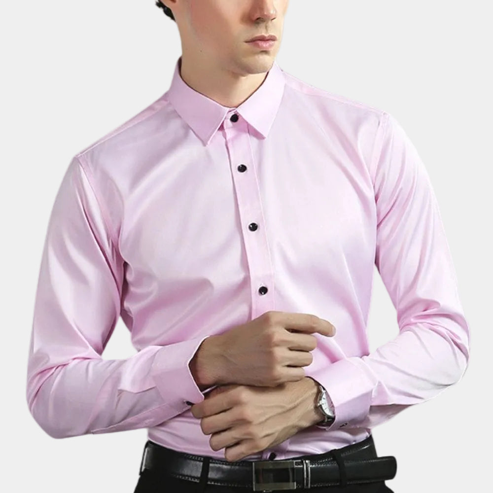 Men's Stretch Long Sleeve Formal Shirt