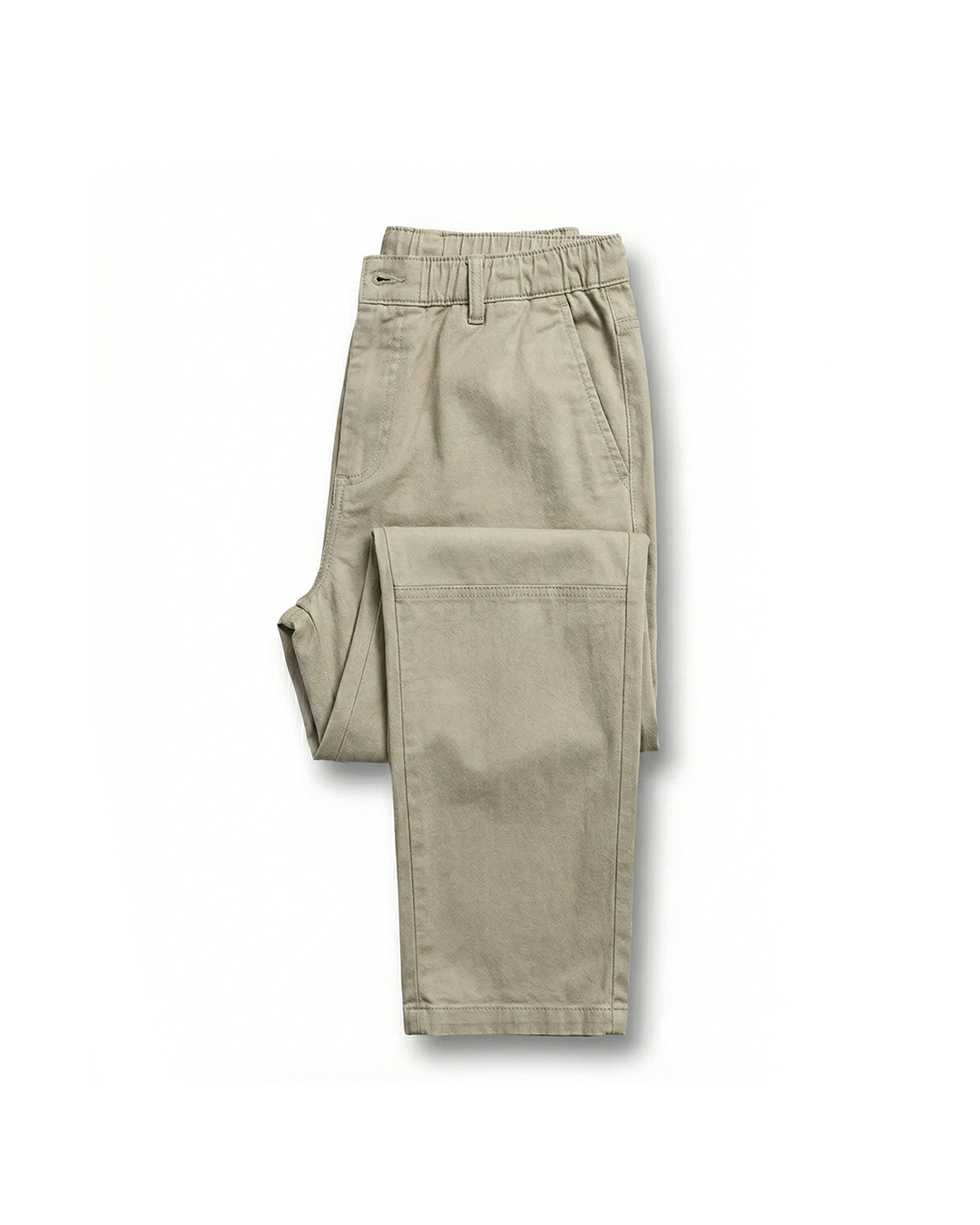 Men's Straight Fit Cropped Ankle Chino Trousers