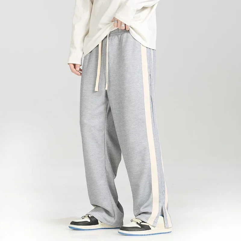 Men's Straight-Leg Joggers with Adjustable Waistband