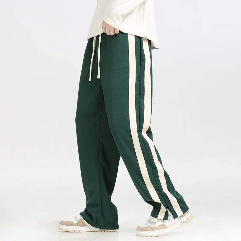 Men's Straight-Leg Joggers with Adjustable Waistband