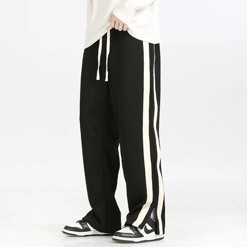 Men's Straight-Leg Joggers with Adjustable Waistband