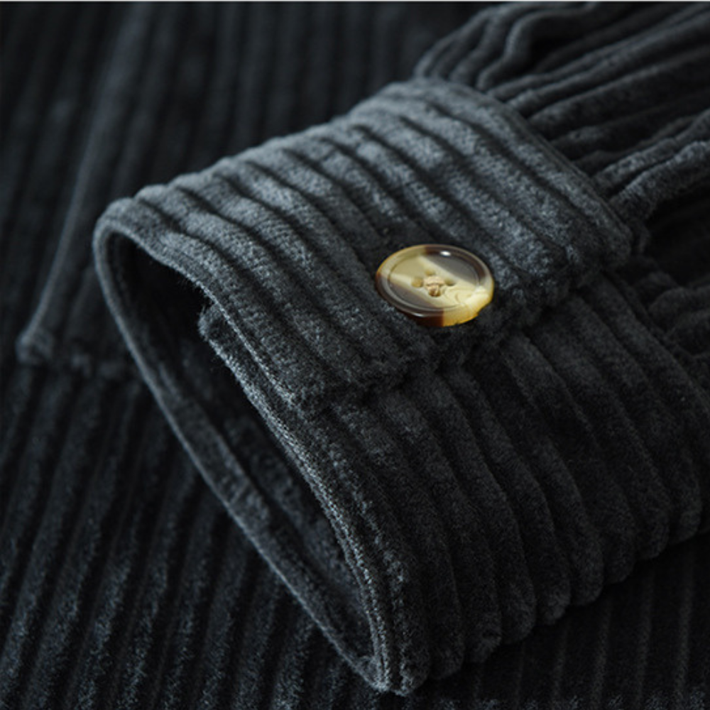Men's Corduroy Overshirt with Chest Pockets