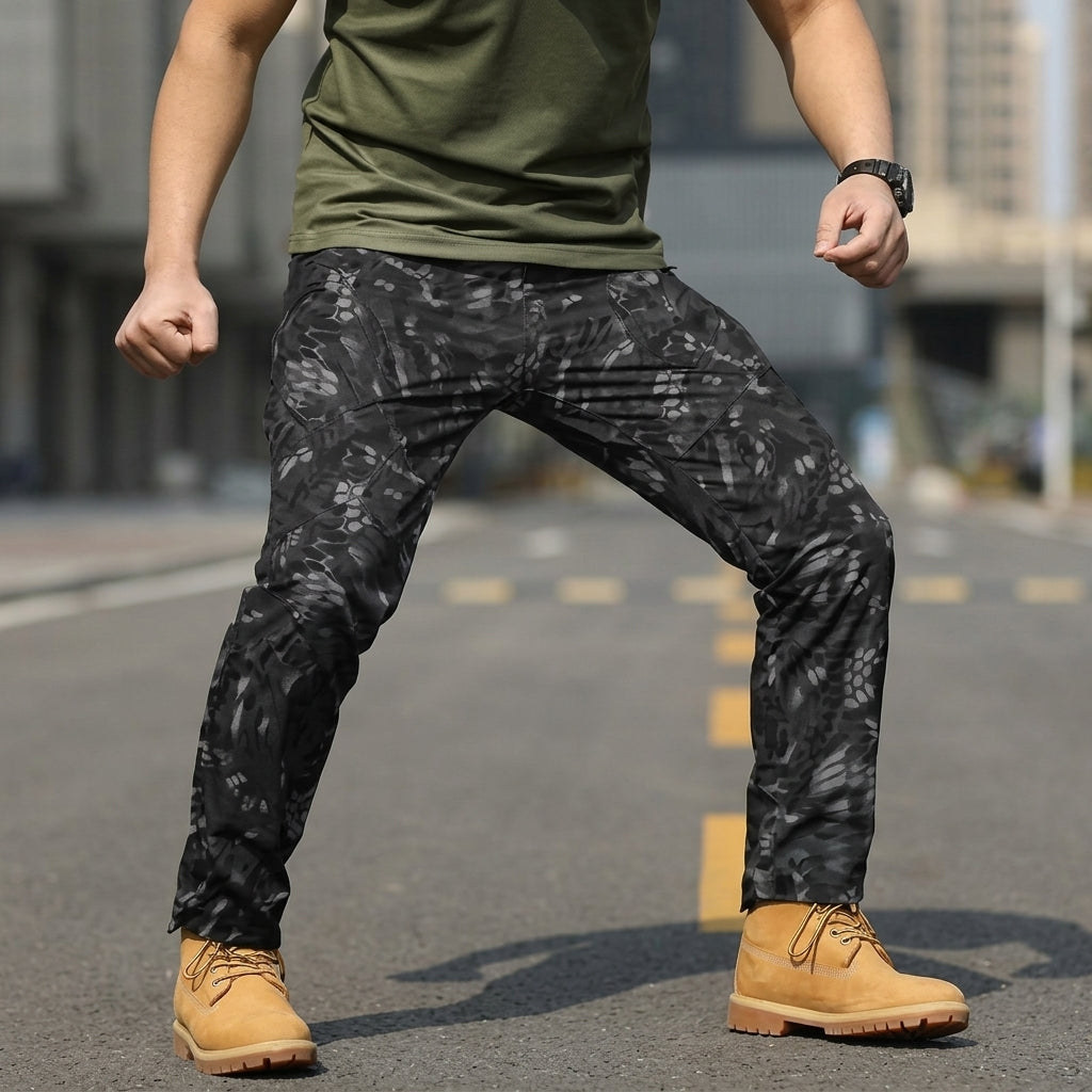 Men's Tactical Cargo Trousers for Hiking and Work