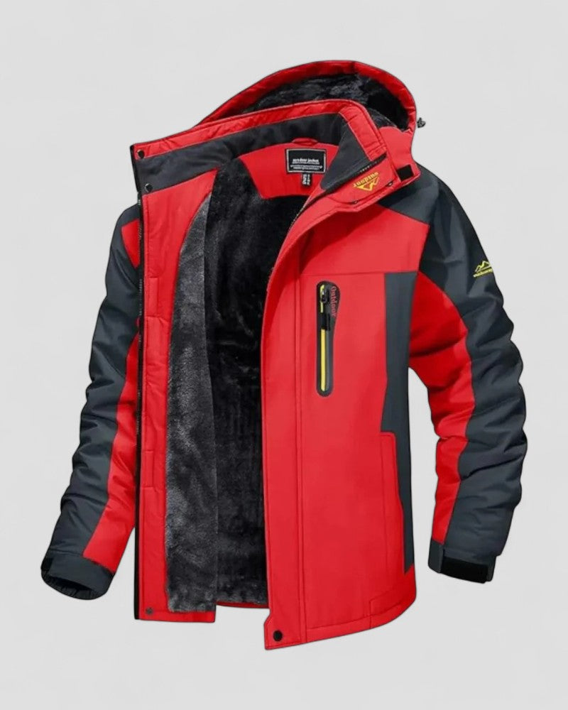 Men's Hooded Fleece Lined Winter Mountain Jacket