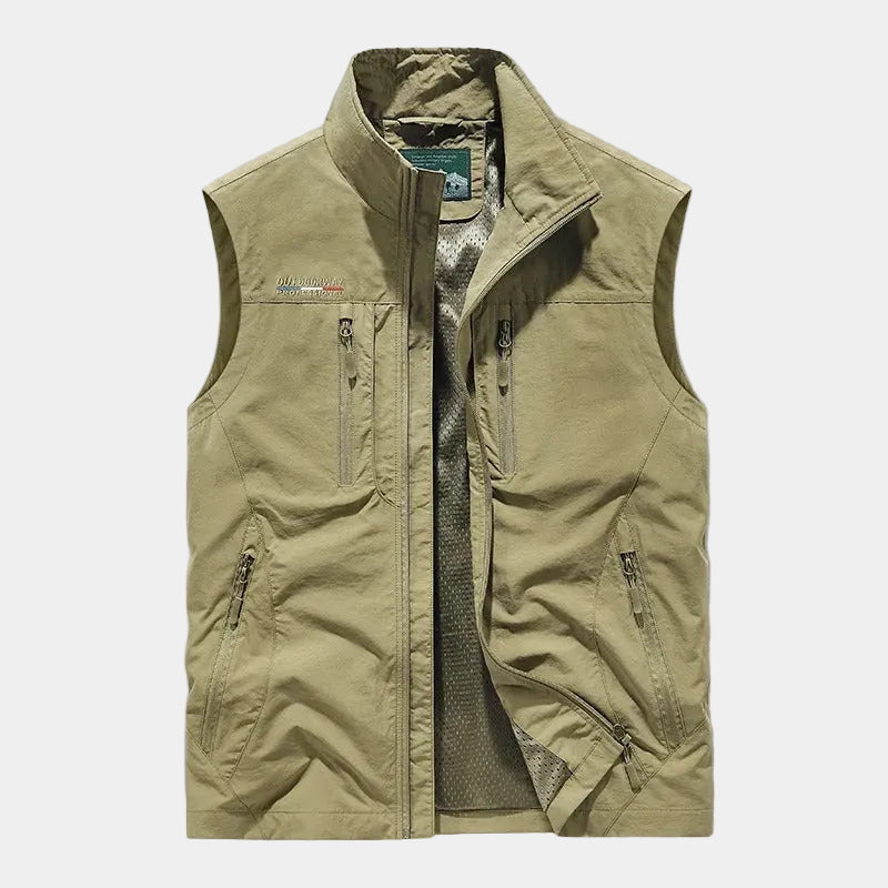 Men's Lightweight Stand Collar Gilet with Pockets