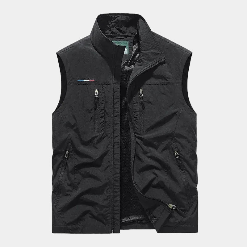 Men's Lightweight Stand Collar Gilet with Pockets