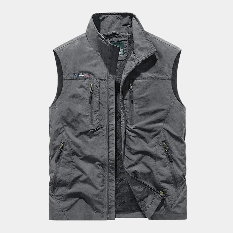 Men's Lightweight Stand Collar Gilet with Pockets