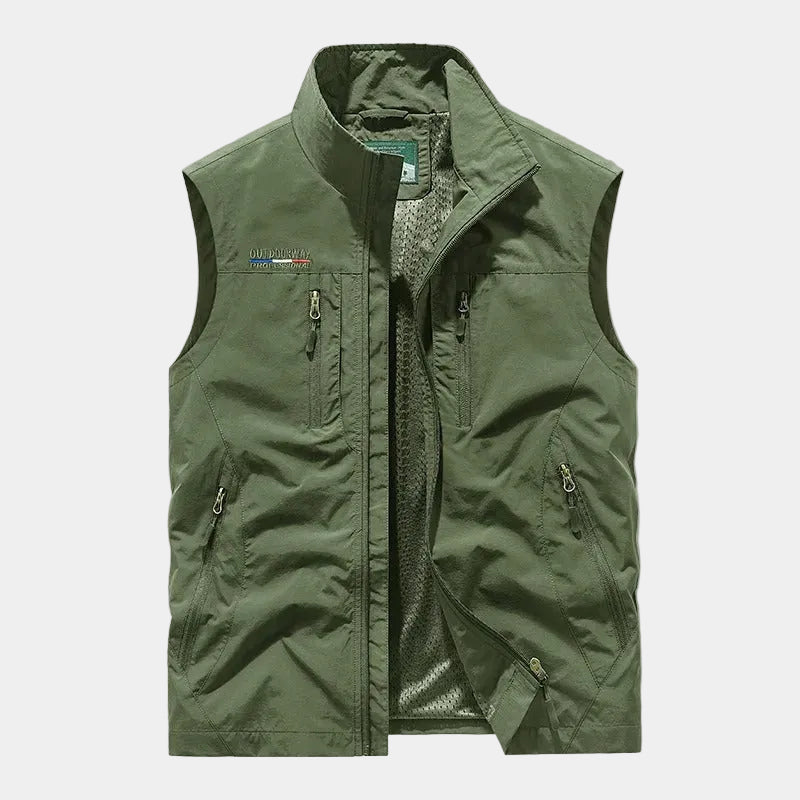 Men's Lightweight Stand Collar Gilet with Pockets
