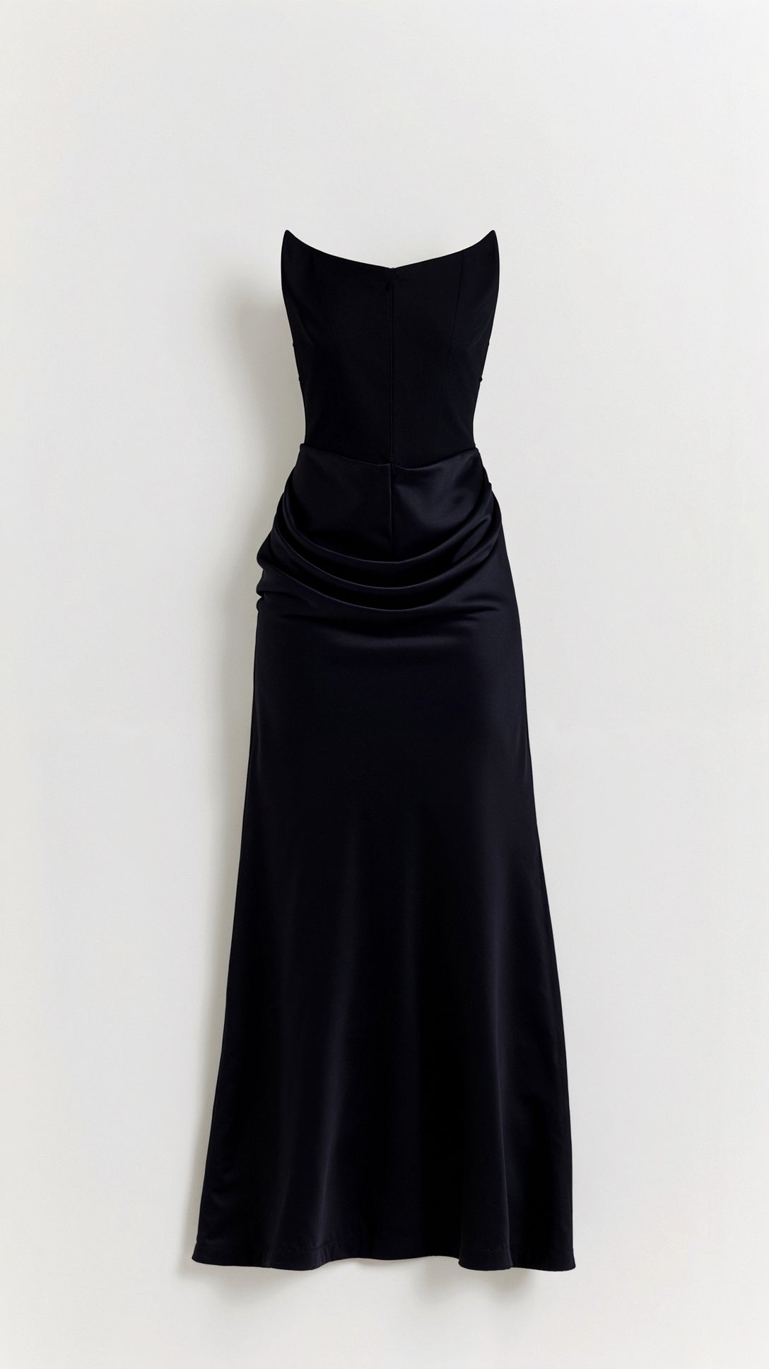 Women's Strapless Corset Column Maxi Dress