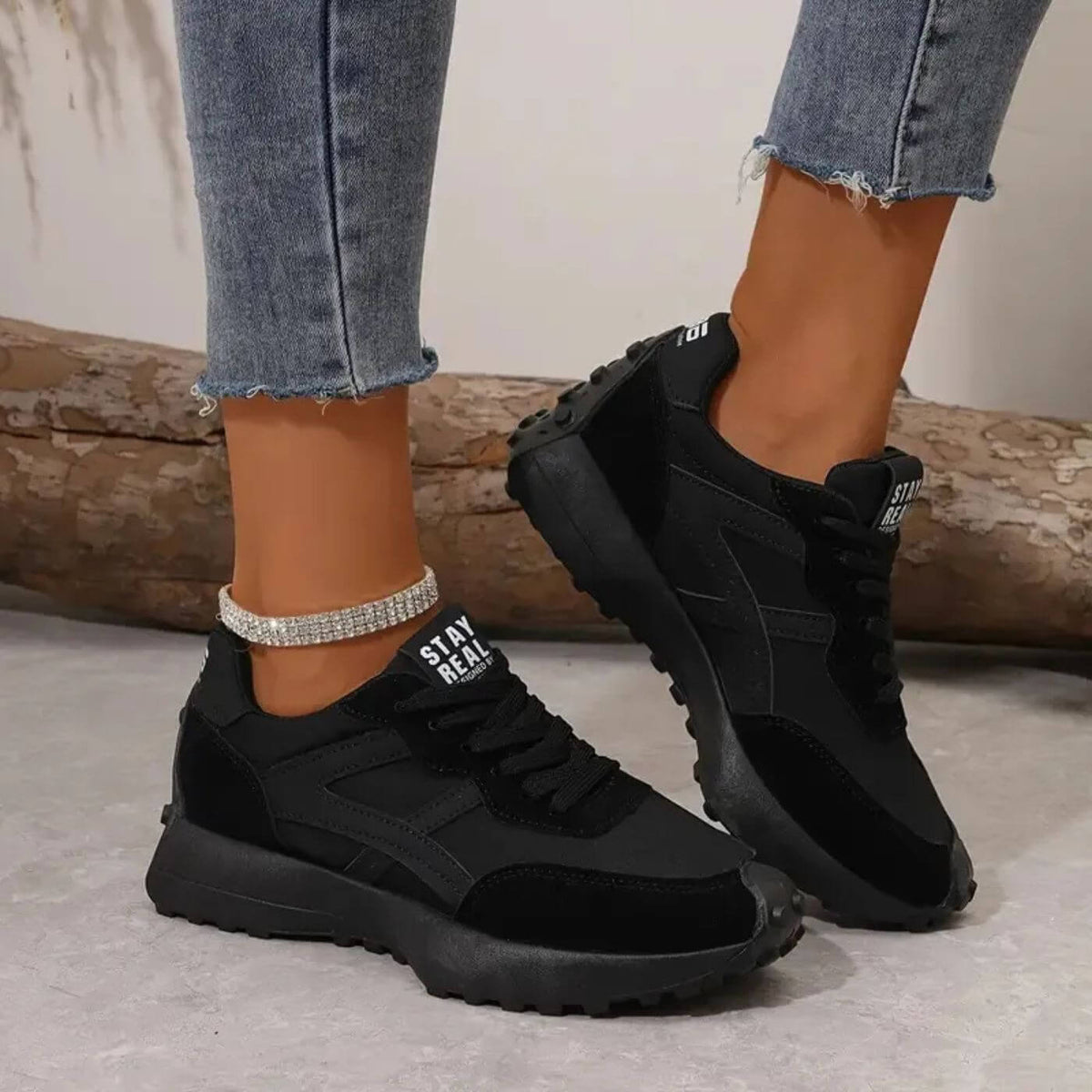 Women's Cushioned Non-Slip Retro Trainers