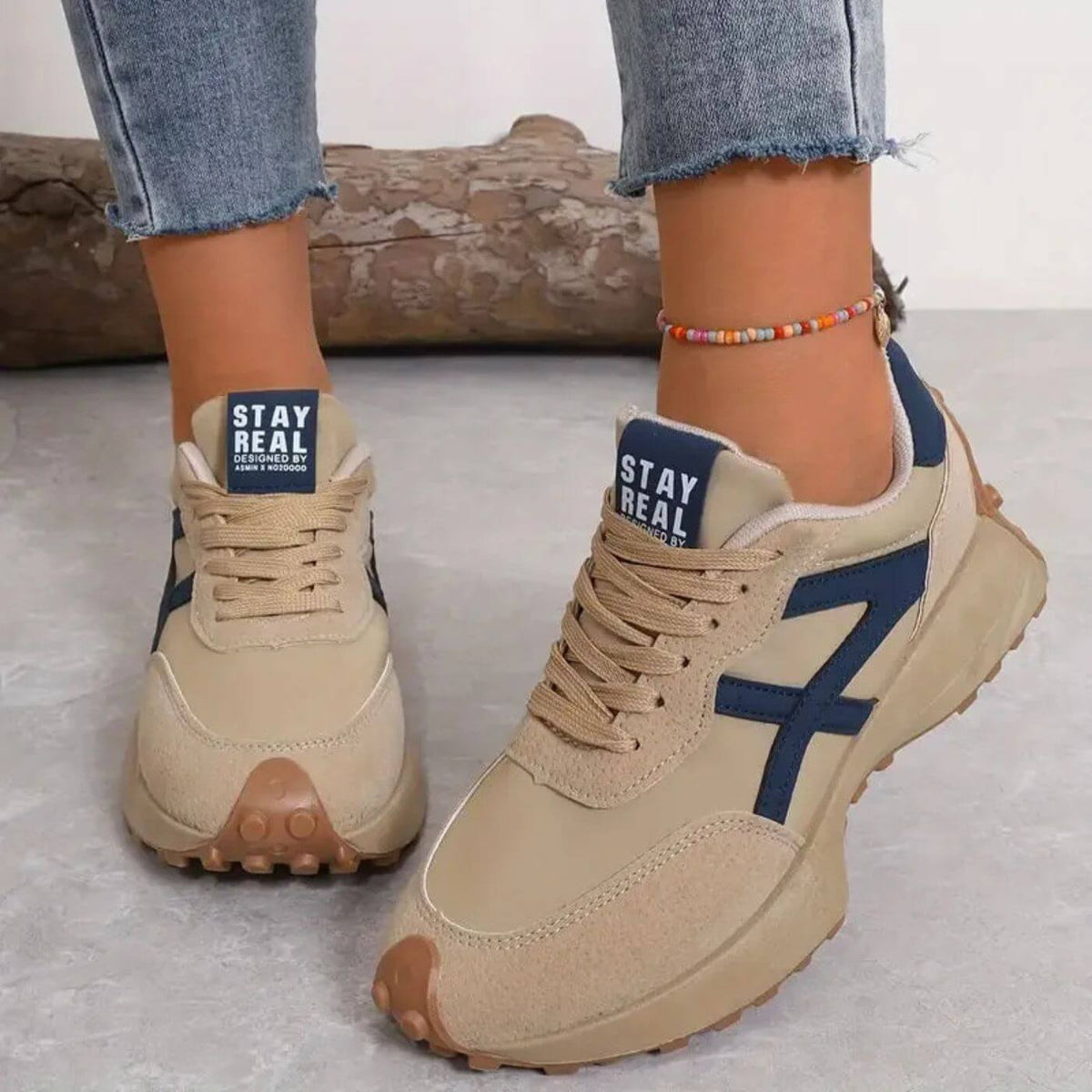 Women's Cushioned Non-Slip Retro Trainers