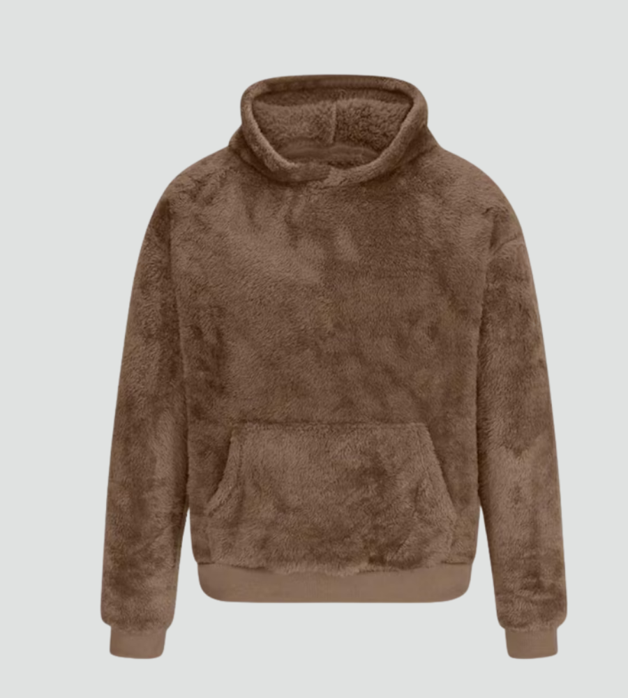 Women's Sherpa Pullover Hoodie with Kangaroo Pocket