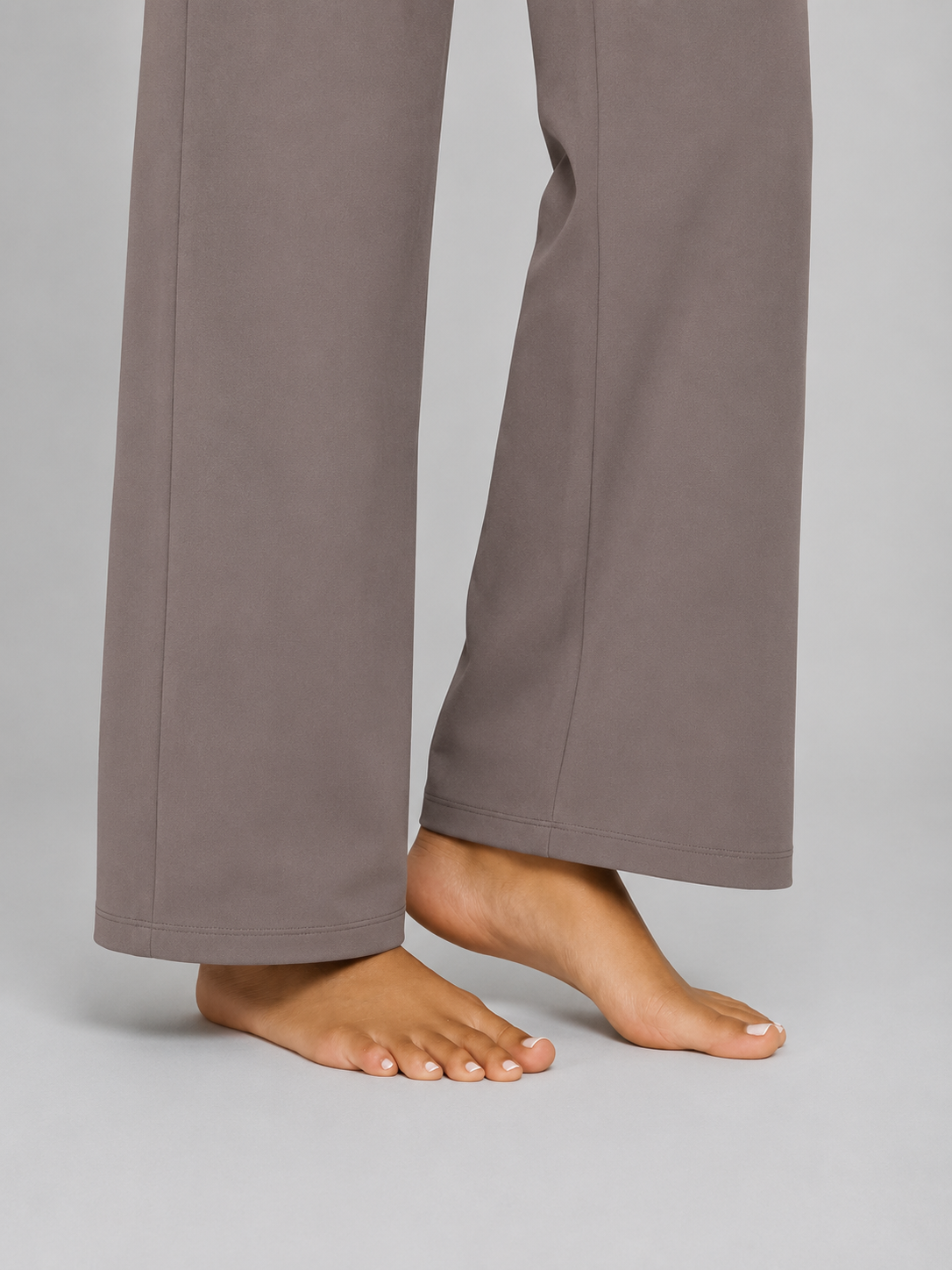 Women's High-Rise Wide-Leg Trousers with Pockets