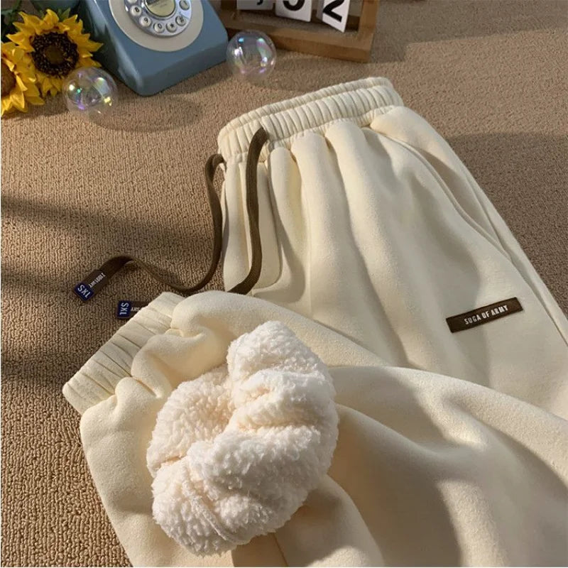 Women's Fleece Lined High-Waist Joggers