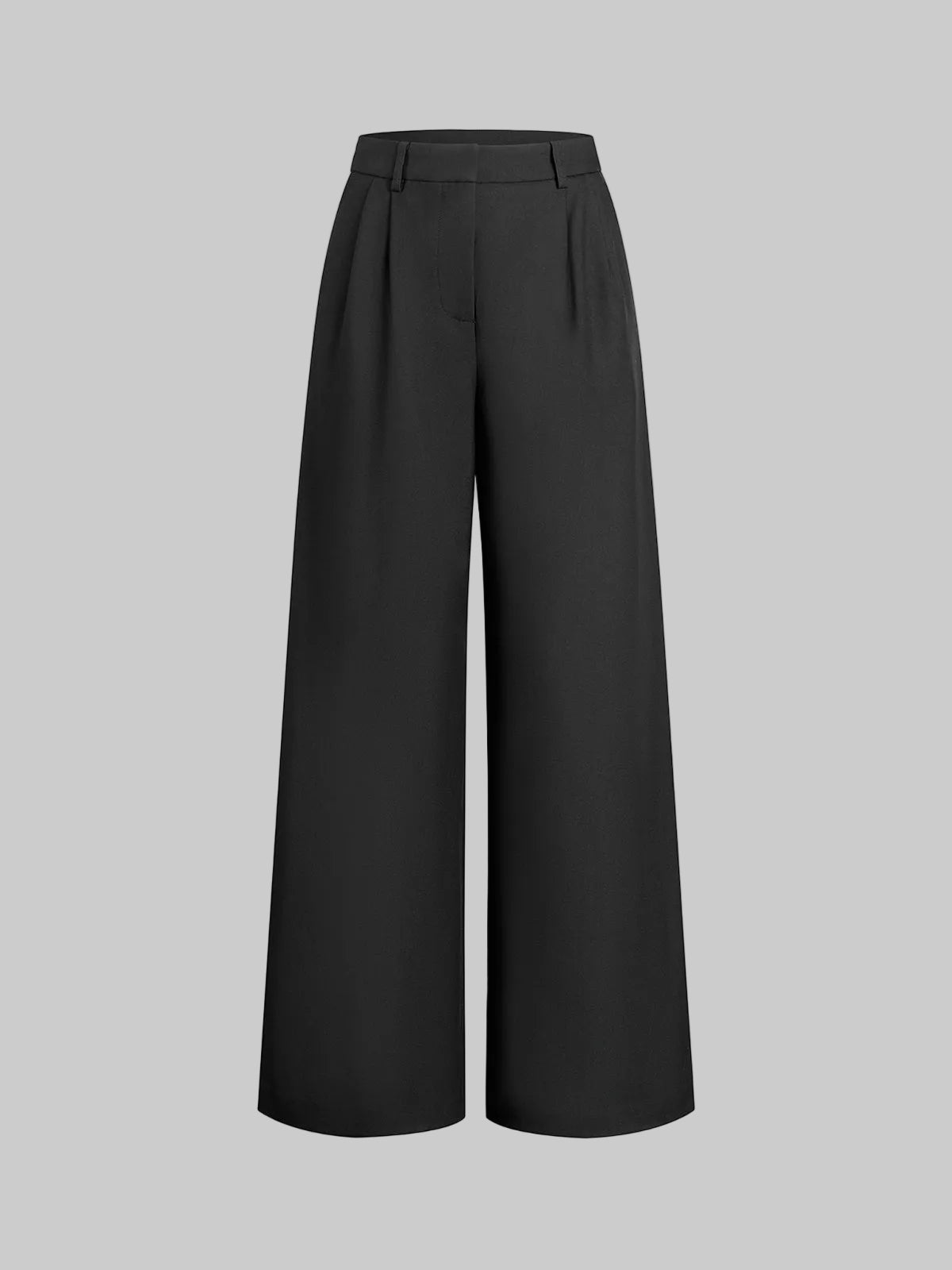 Women's Pleated High-Waisted Wide-Leg Trousers