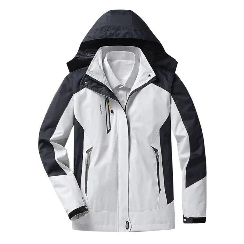 Women's Hooded Colour Block Windbreaker Jacket