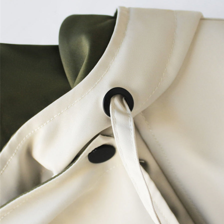 Women's Two-Tone Hooded Windbreaker Jacket