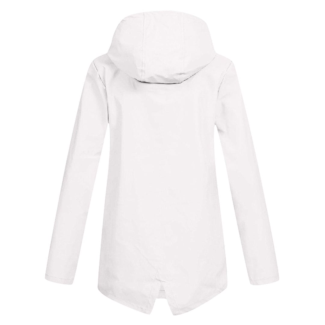 Women's Hooded Zip-Up Parka Jacket with Pockets