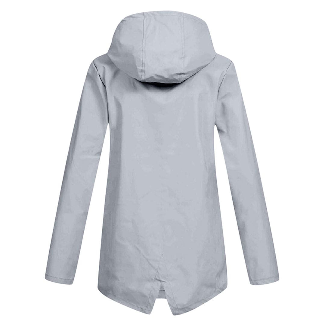 Women's Hooded Zip-Up Parka Jacket with Pockets