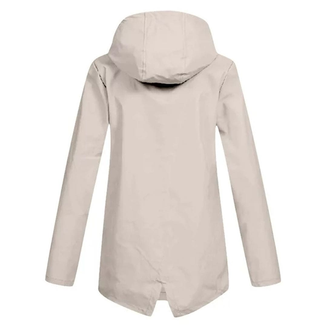 Women's Hooded Zip-Up Parka Jacket with Pockets