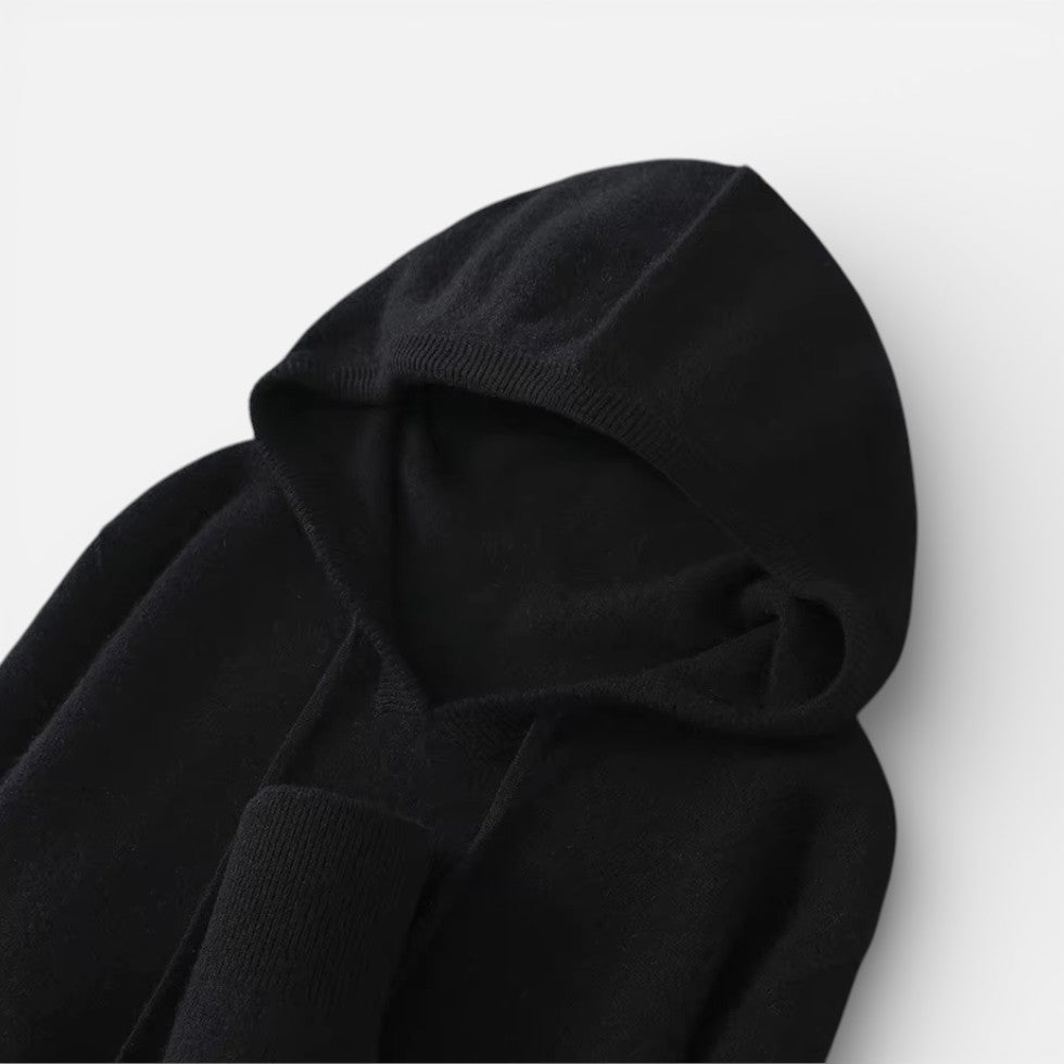 Women's Knitted Hoodie Jumper