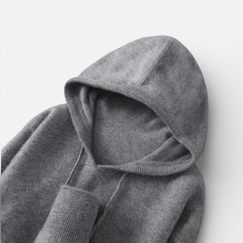 Women's Knitted Hoodie Jumper