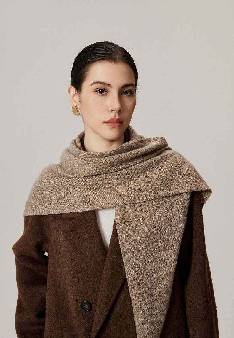 Women's Oversized Knitted Triangle Scarf