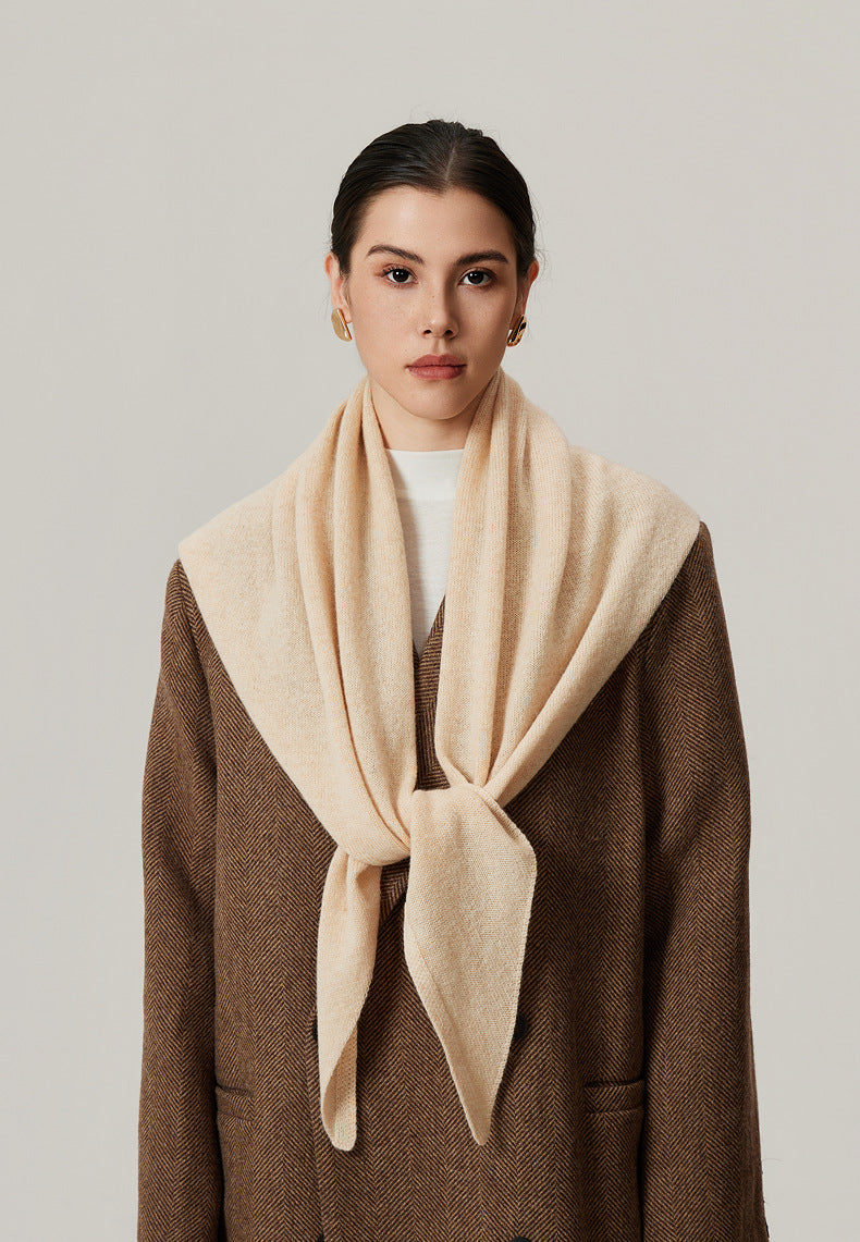 Women's Oversized Knitted Triangle Scarf