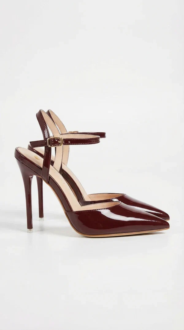 Women's Pointed Toe Ankle Strap Stiletto Heels