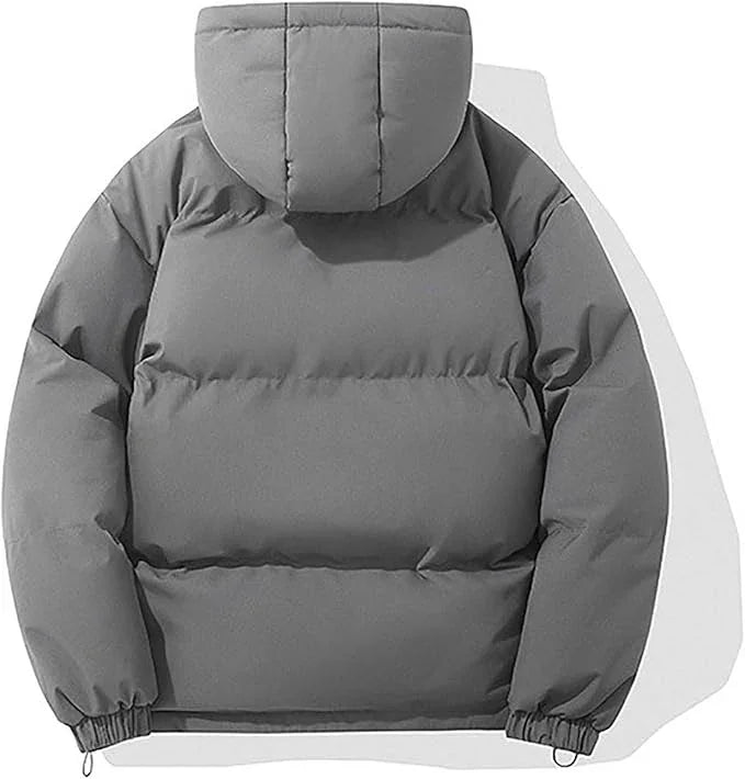 Women's Hooded Puffer Jacket with Zip