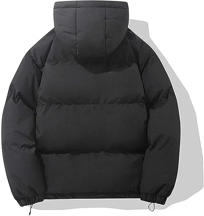 Women's Hooded Puffer Jacket with Zip