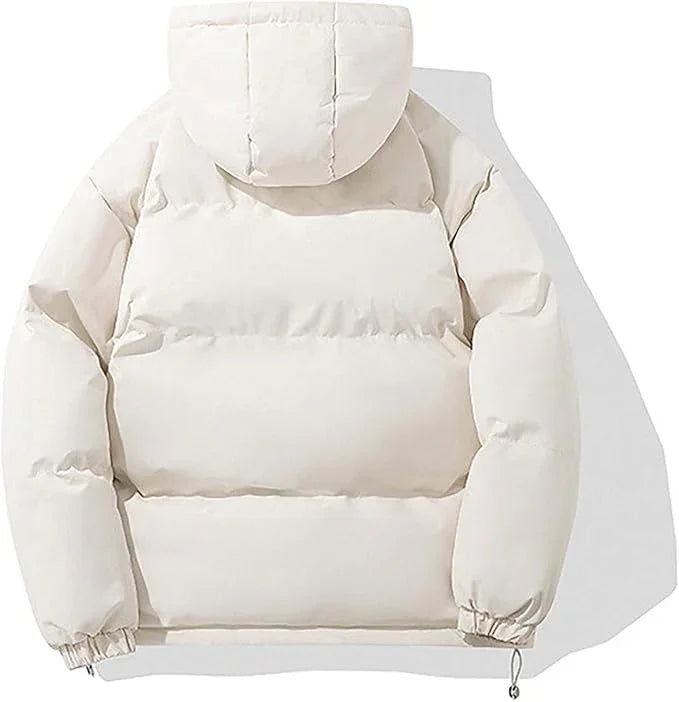 Women's Hooded Puffer Jacket with Zip