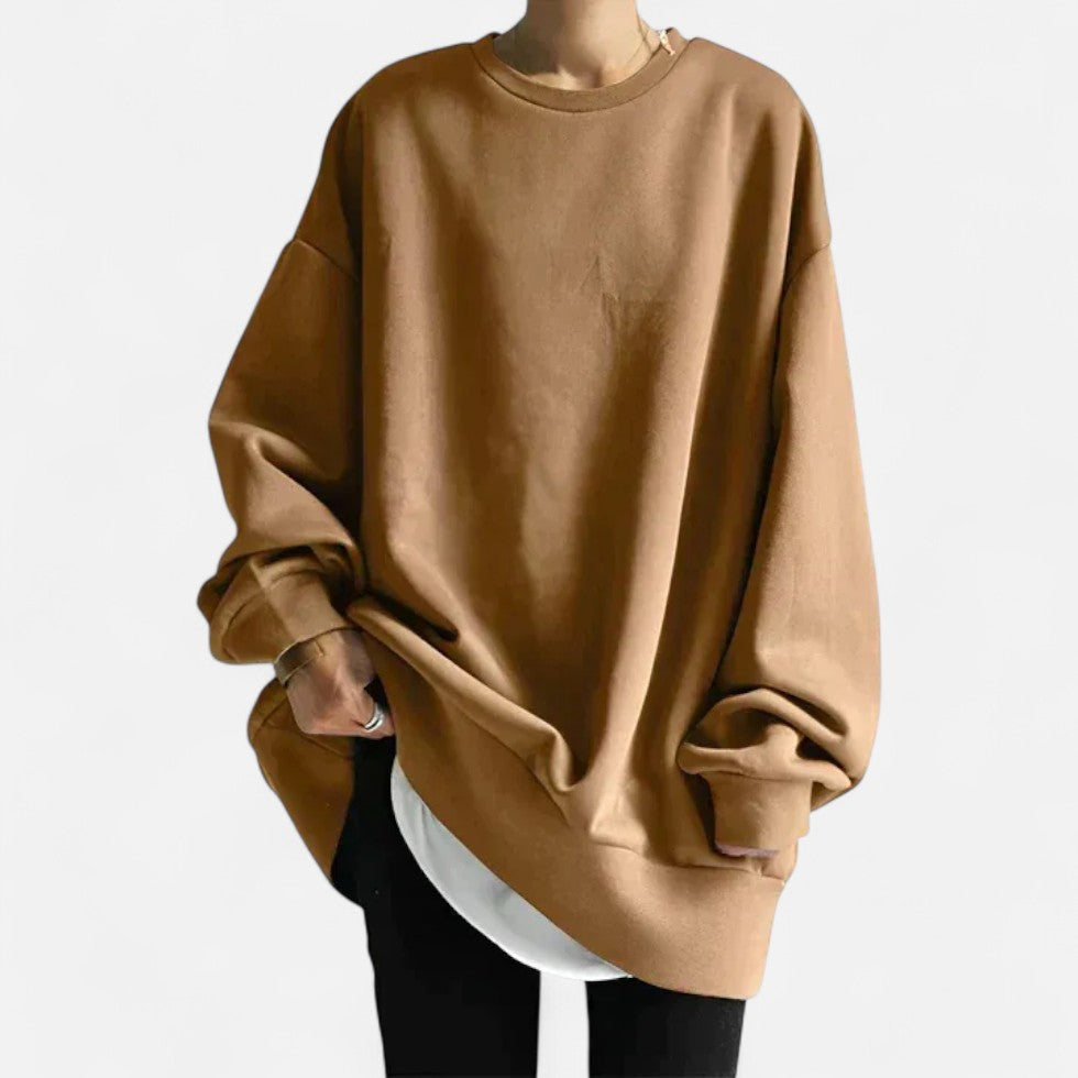 Women's Oversized Crew Neck Sweatshirt