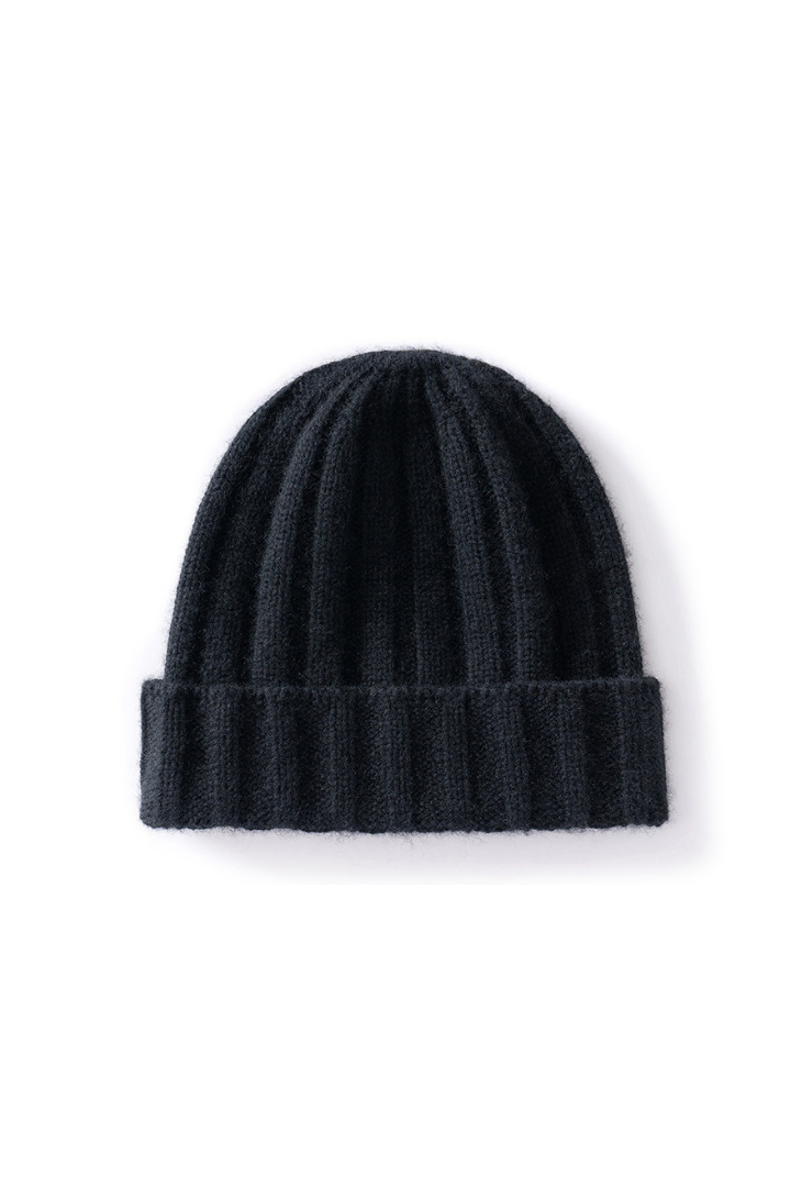 Women's Chunky Rib Knit Turn-Up Beanie