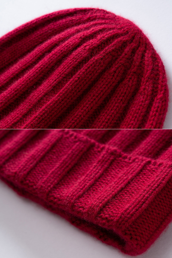 Women's Chunky Rib Knit Turn-Up Beanie