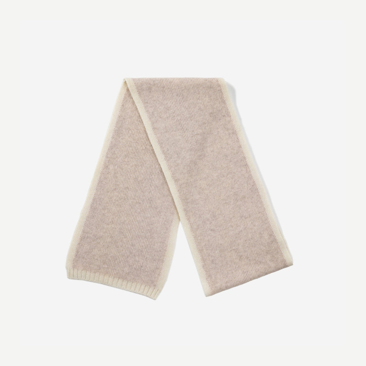 Women's Slim Knit Scarf with Contrast Trim