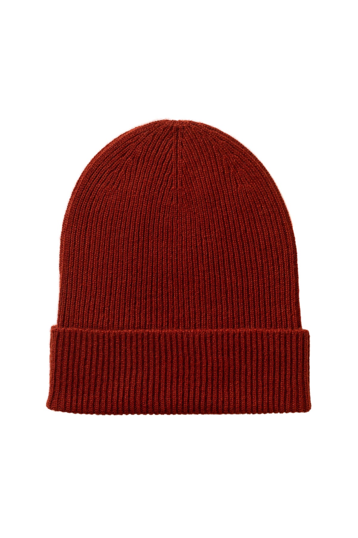 Women's Slouchy Ribbed Knit Beanie in Red