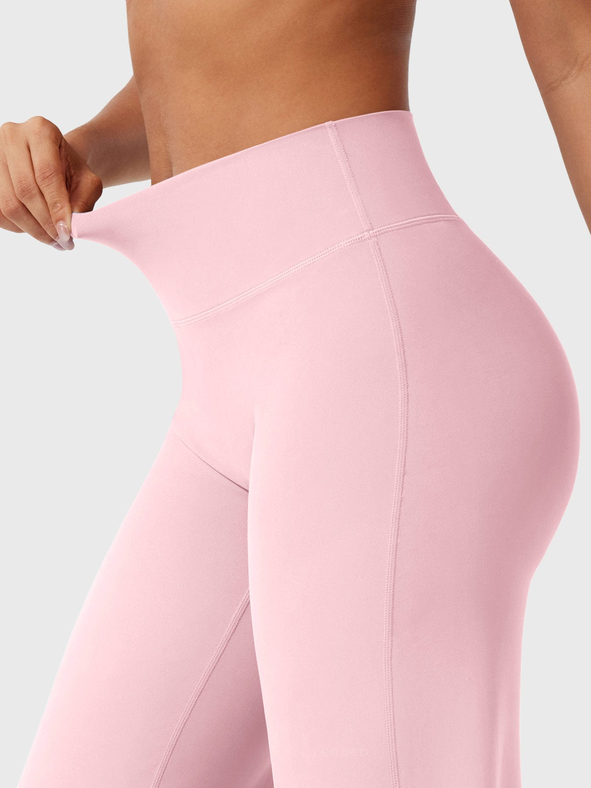 Women's High-Waist Stretch Wide Leg Flared Trousers