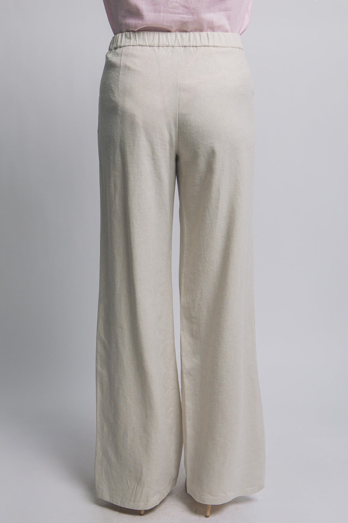 Women's Wide-Leg Trousers With Tie Belt